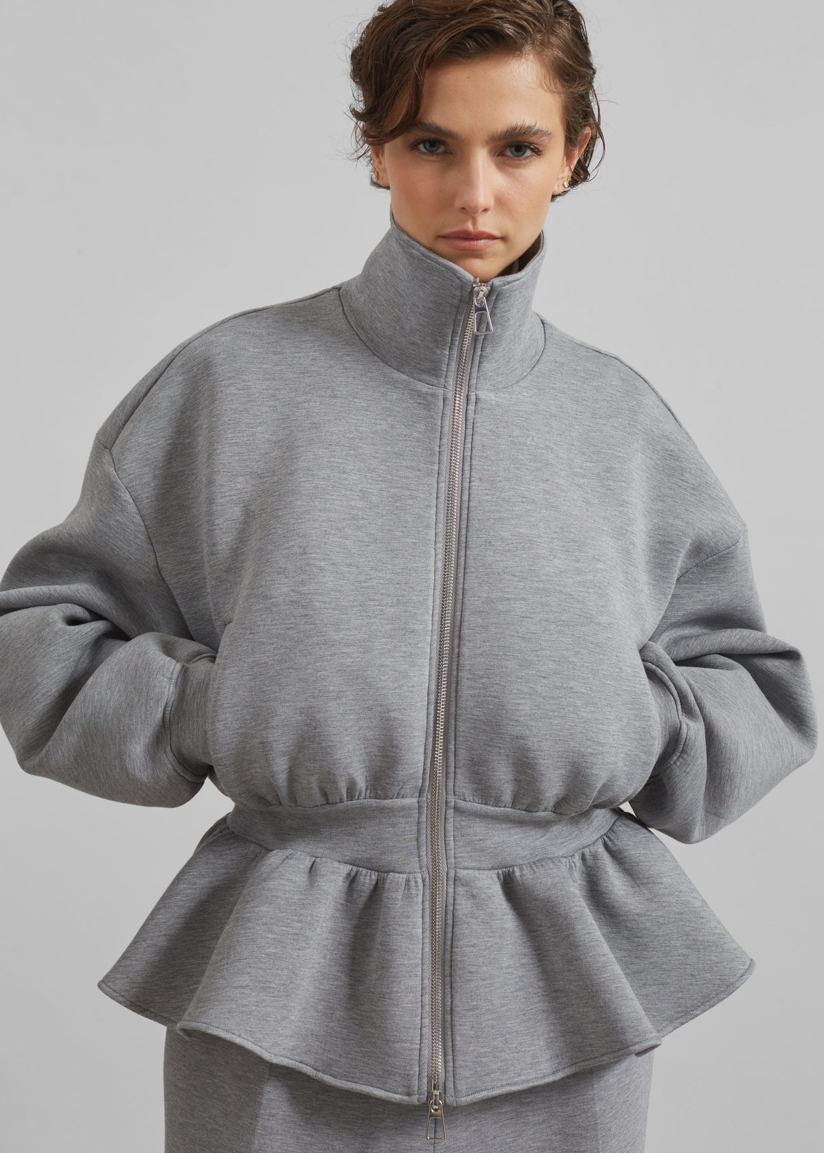 Sorelle Peplum Jacket - Grey β view 5 of 7