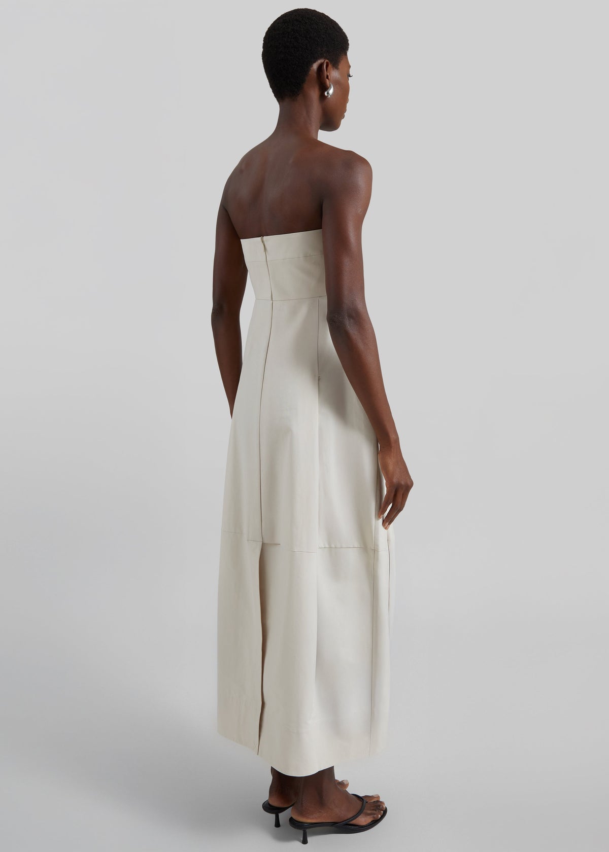St. Agni Canvas Pleat Cocoon Dress - Shell β view 6 of 6