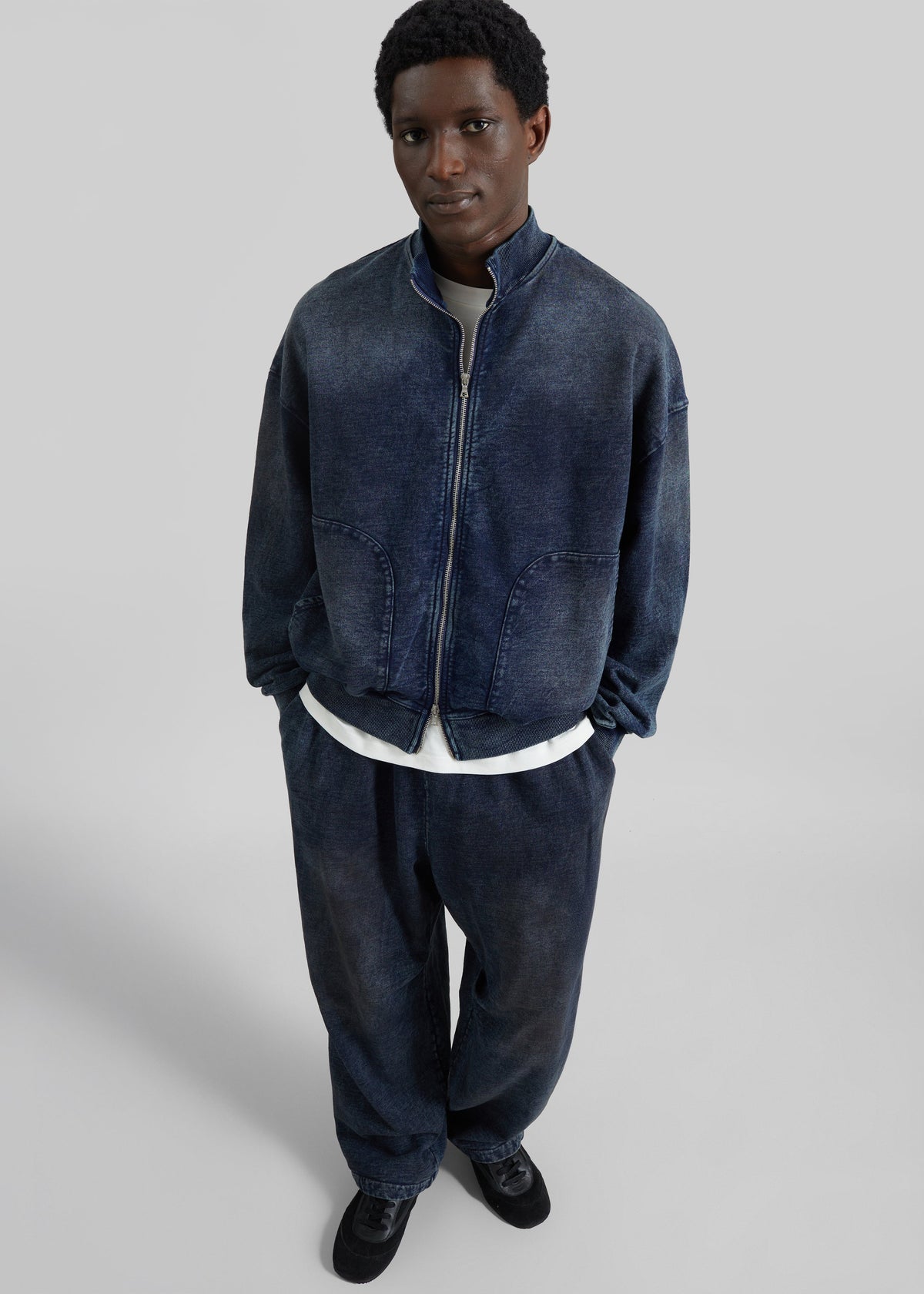 Stamford Zip-Up Jacket - Medium Wash β view 5 of 7
