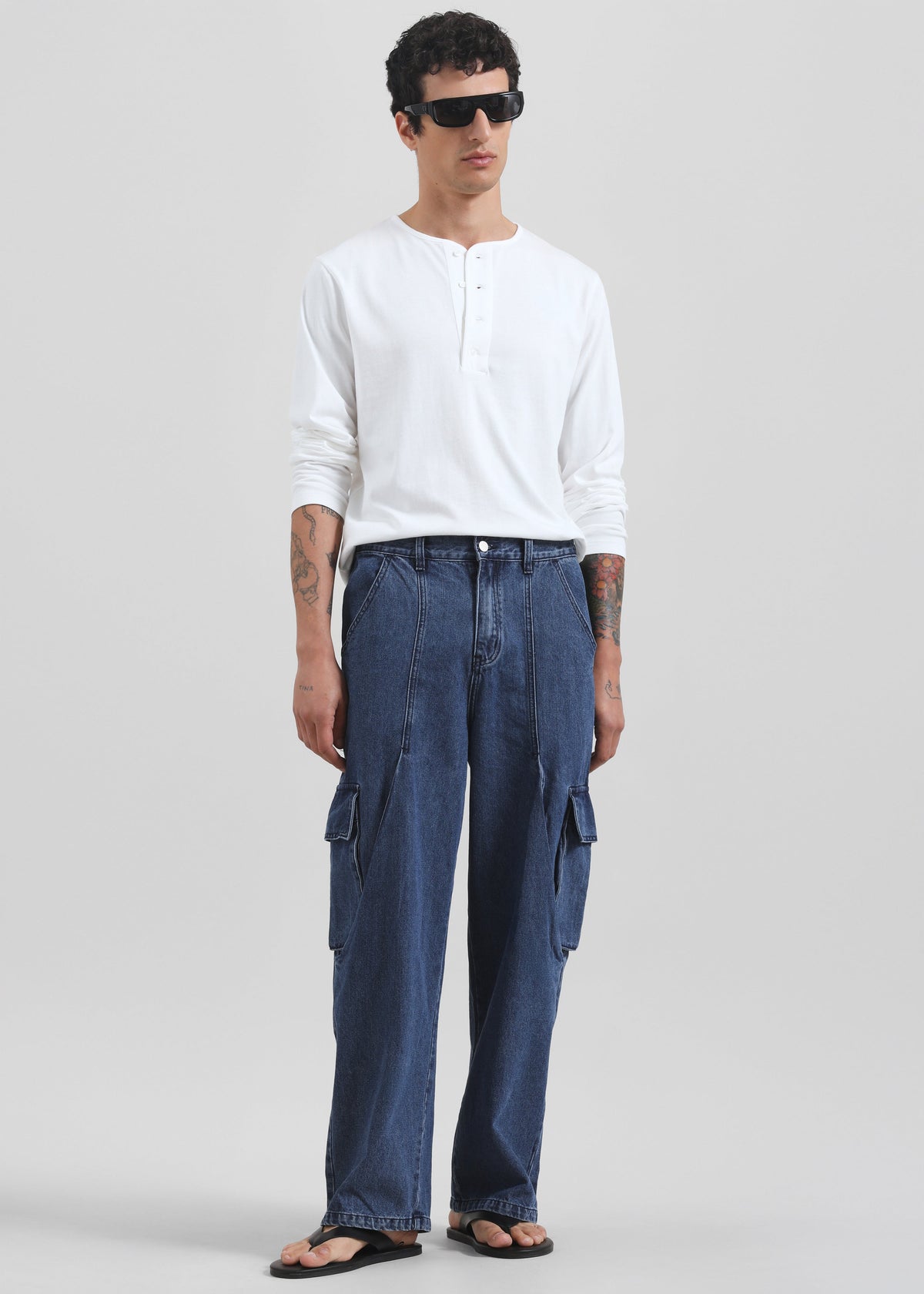 Stobra Cargo Jeans - Medium Wash β view 1 of 8