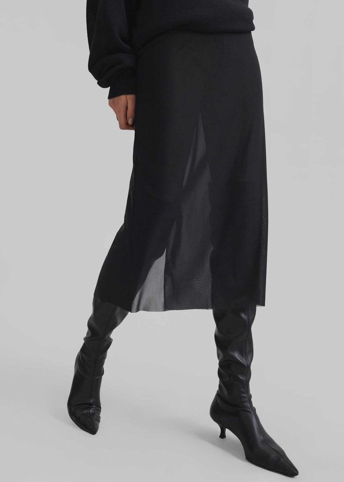 Suva Sheer Skirt - Black β view 1 of 11