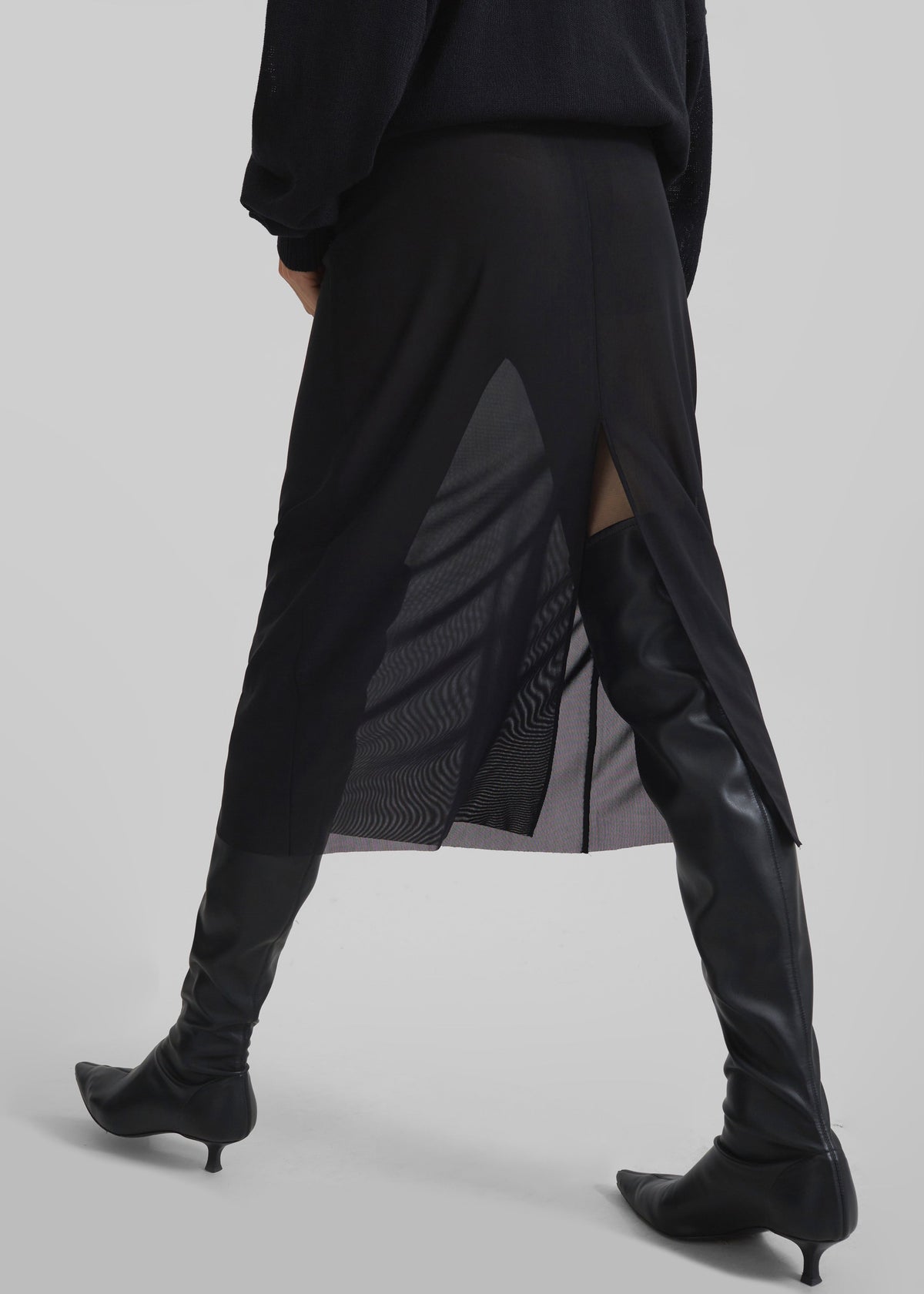 Suva Sheer Skirt - Black β view 10 of 11