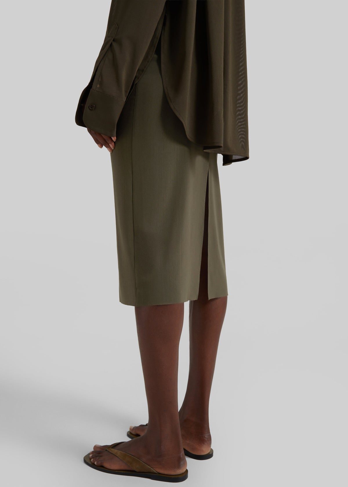 Suva Sheer Skirt - Khaki β view 6 of 9