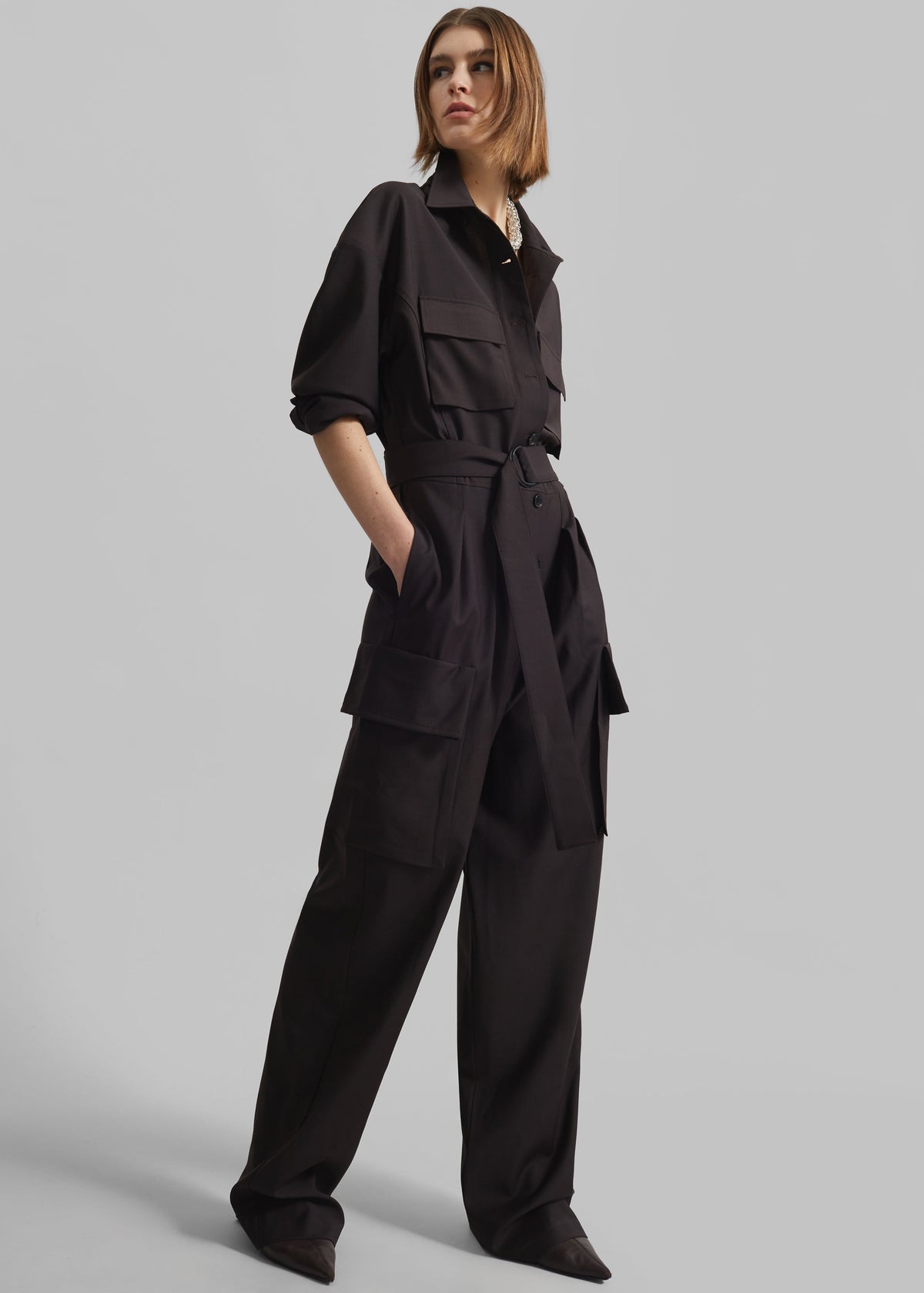 Suzie Jumpsuit - Brown β view 1 of 9
