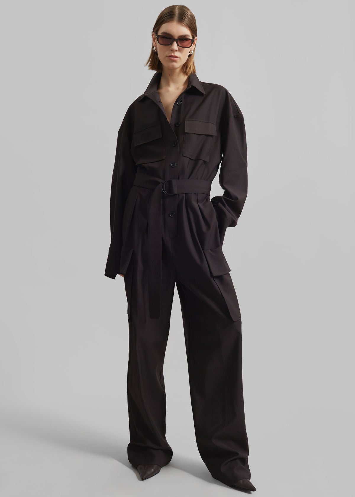 Suzie Jumpsuit - Brown β view 3 of 9
