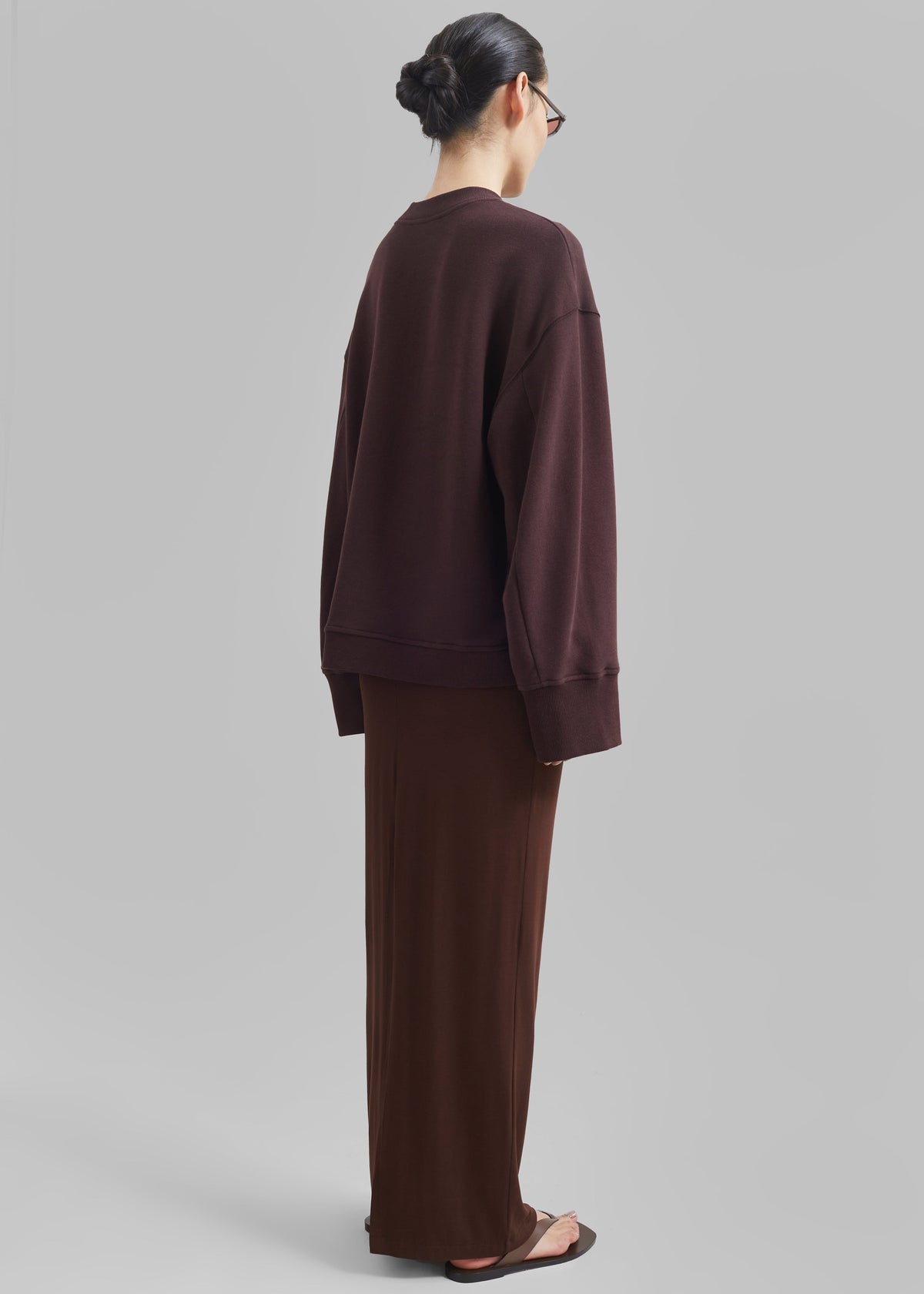 Talia Sweatshirt - Dark Plum – view 10 of 11