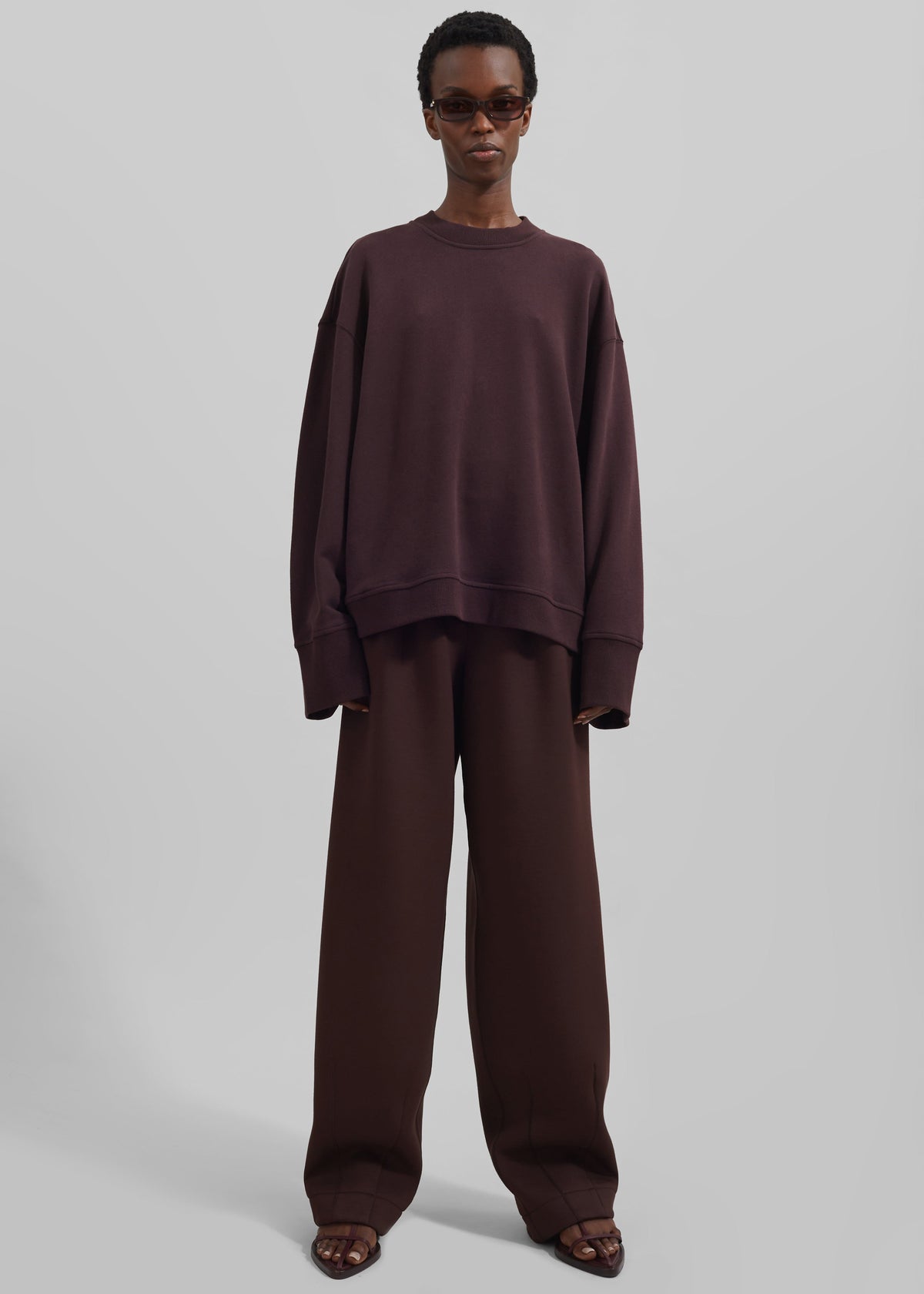 Talia Sweatshirt - Dark Plum – view 3 of 11