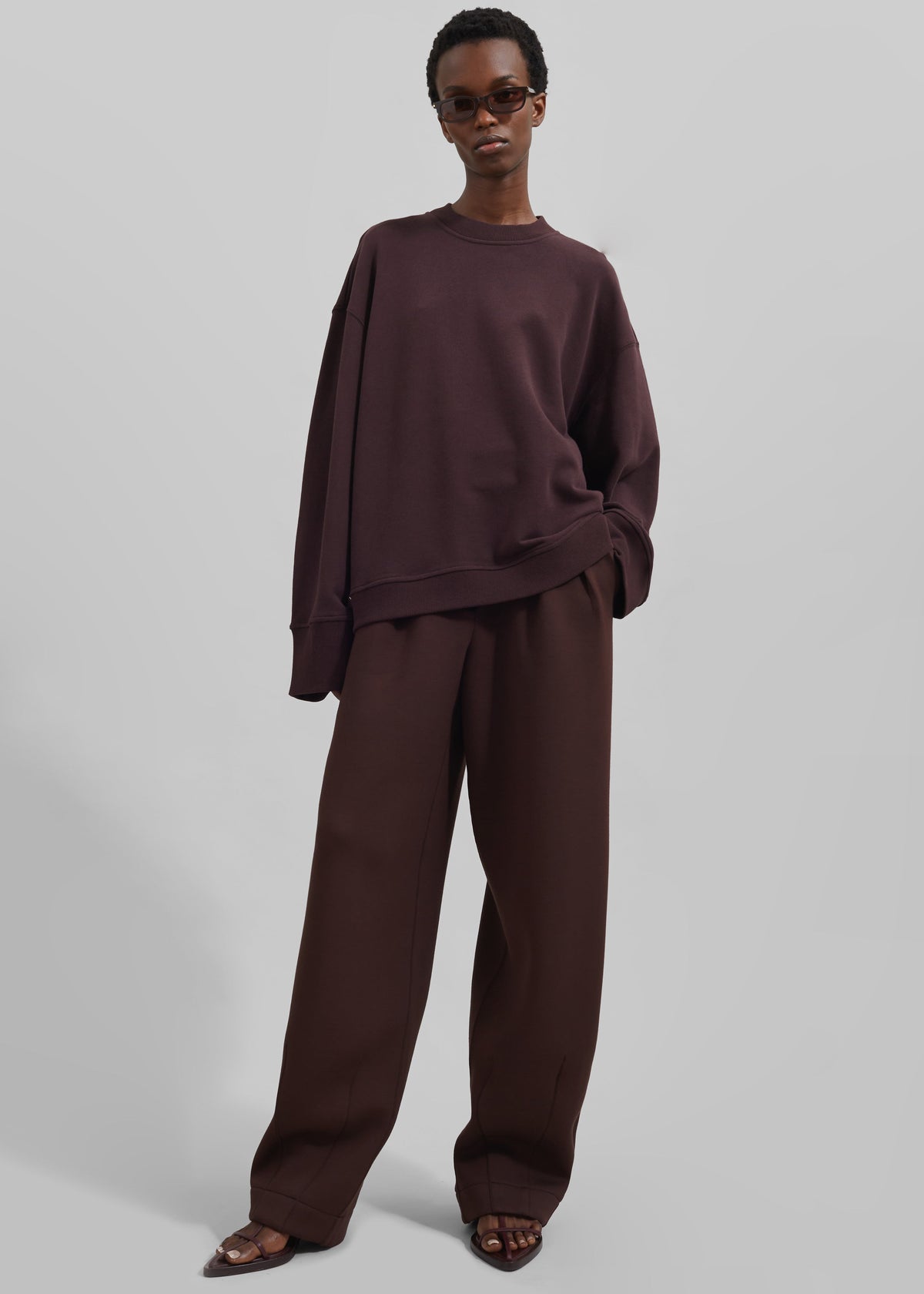 Talia Sweatshirt - Dark Plum – view 8 of 11