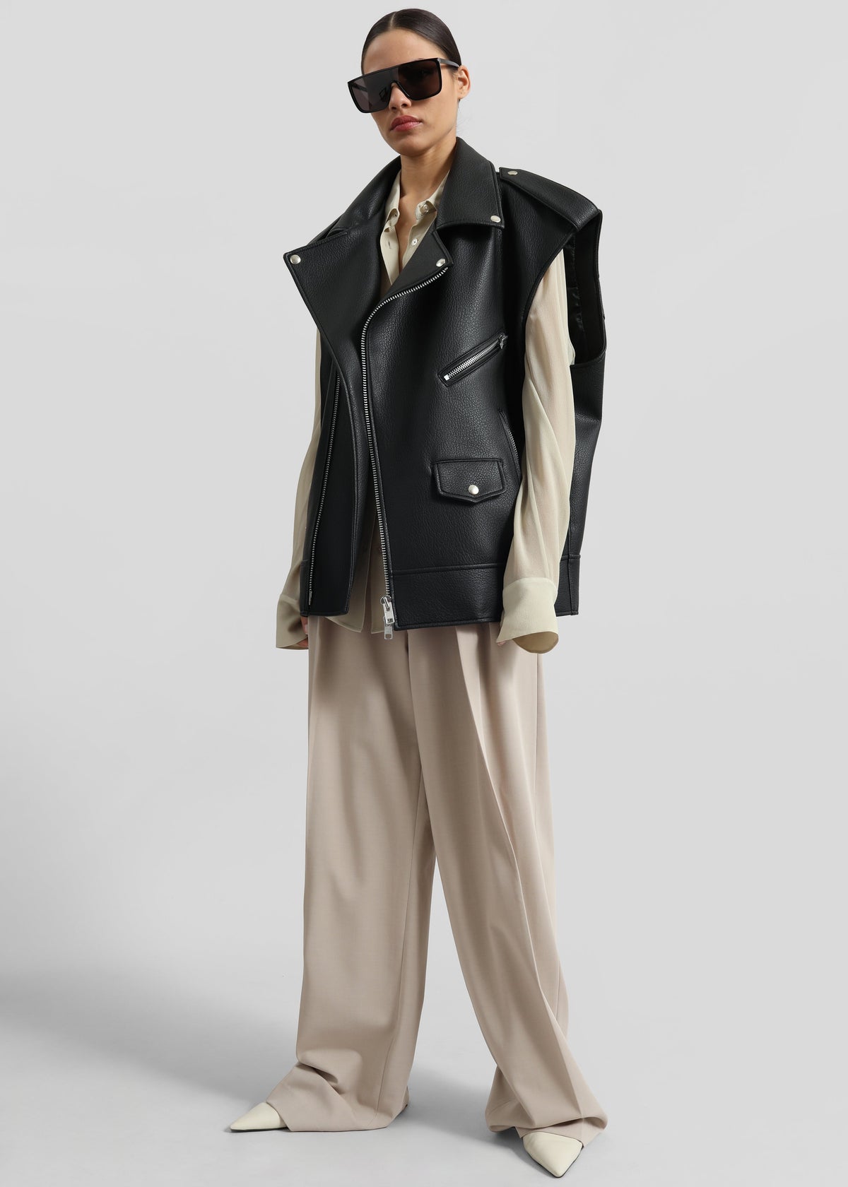 Tansy Pleated Trousers - Beige β view 9 of 11