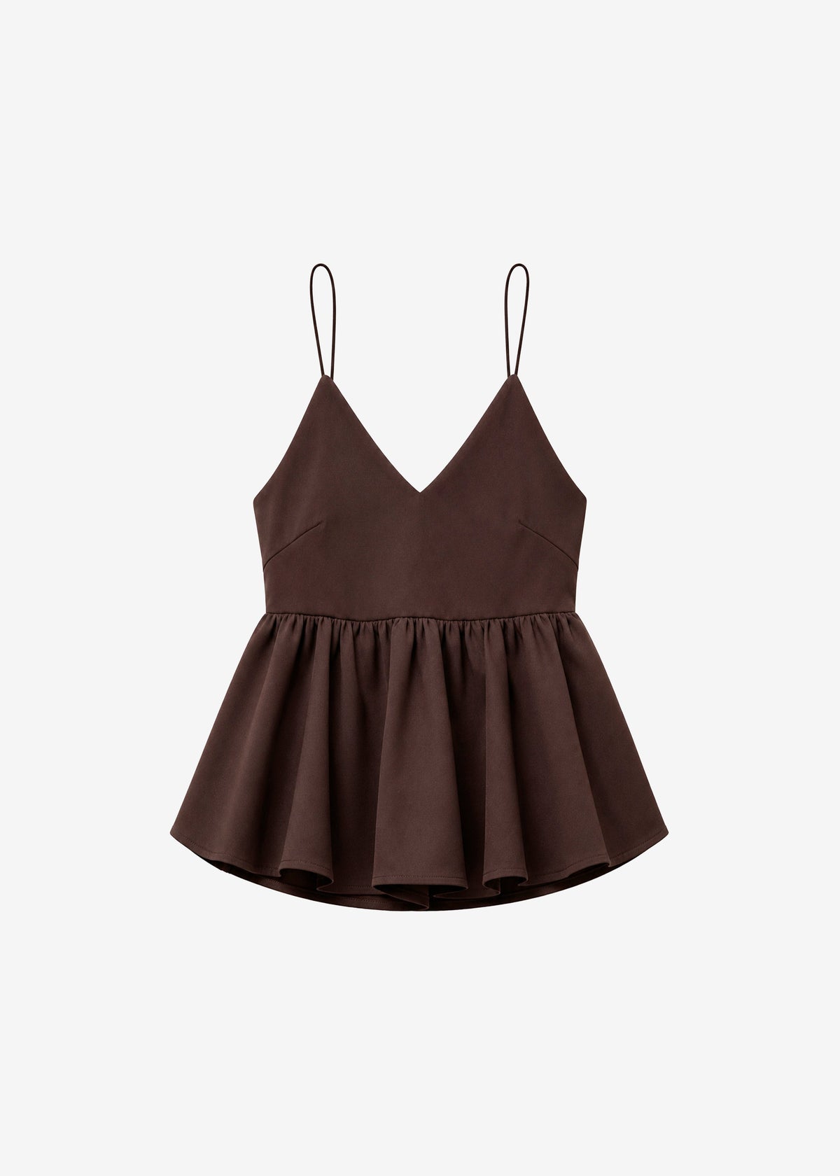 Taormina Peplum Top - Chocolate β view 10 of 10
