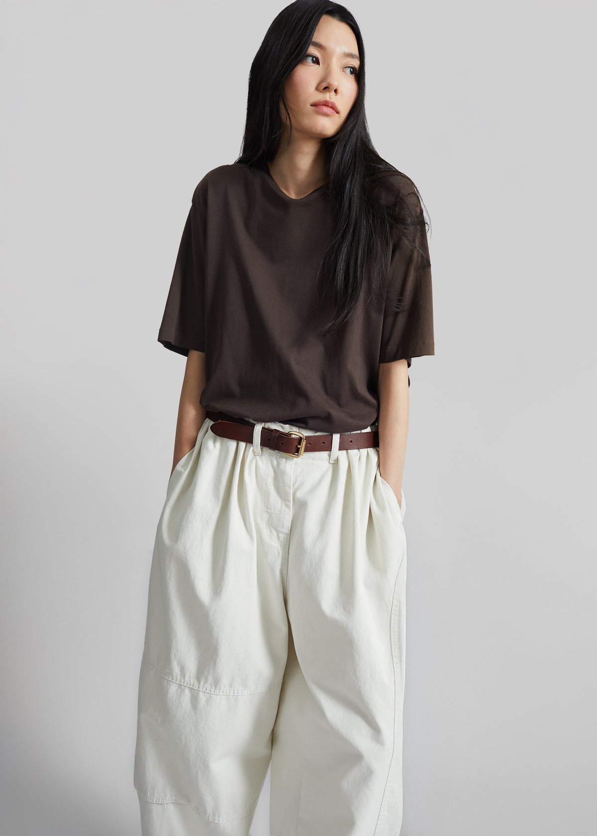 Teano Curved Pants - Off White β view 9 of 11