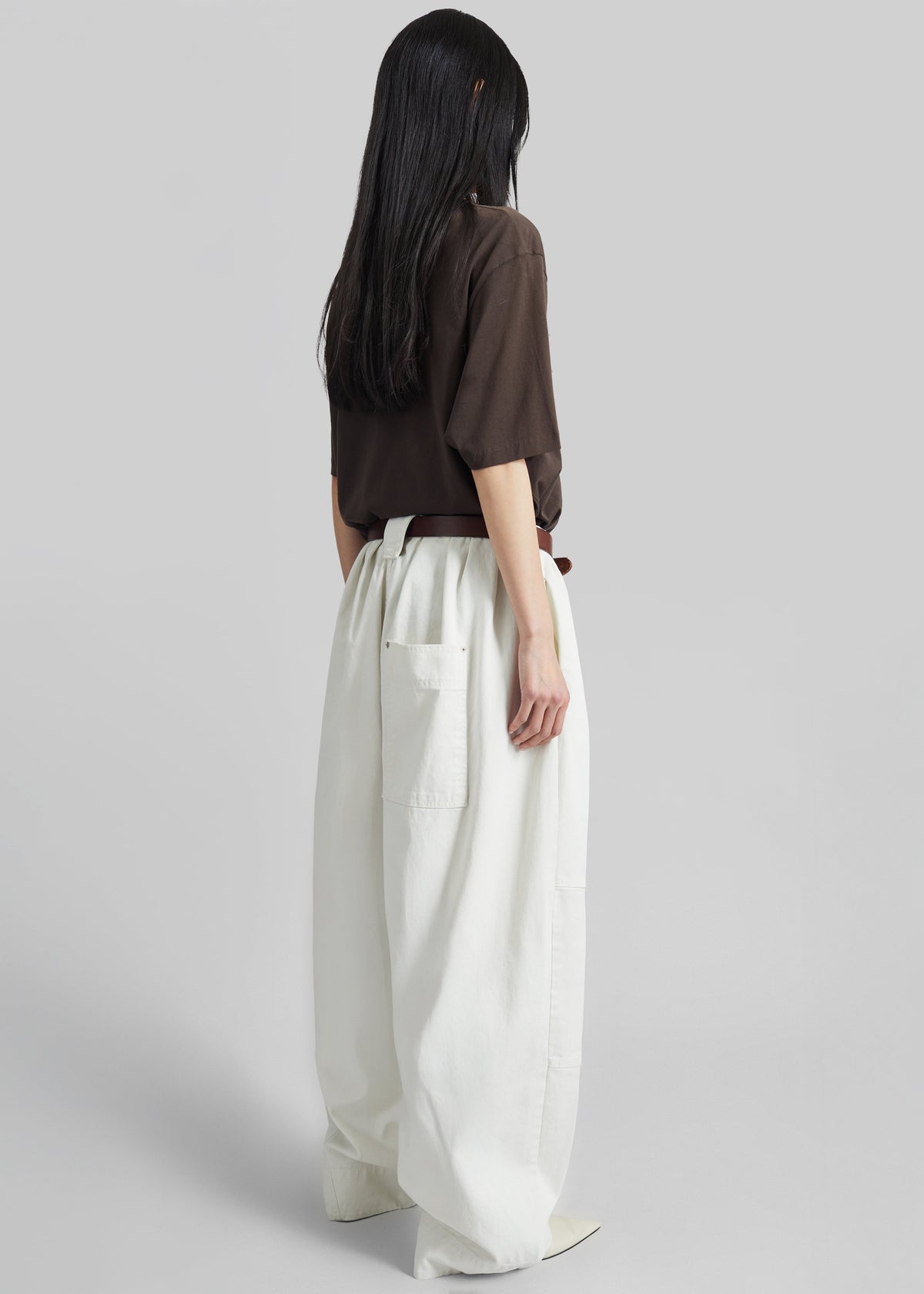 Teano Curved Pants - Off White β view 10 of 11