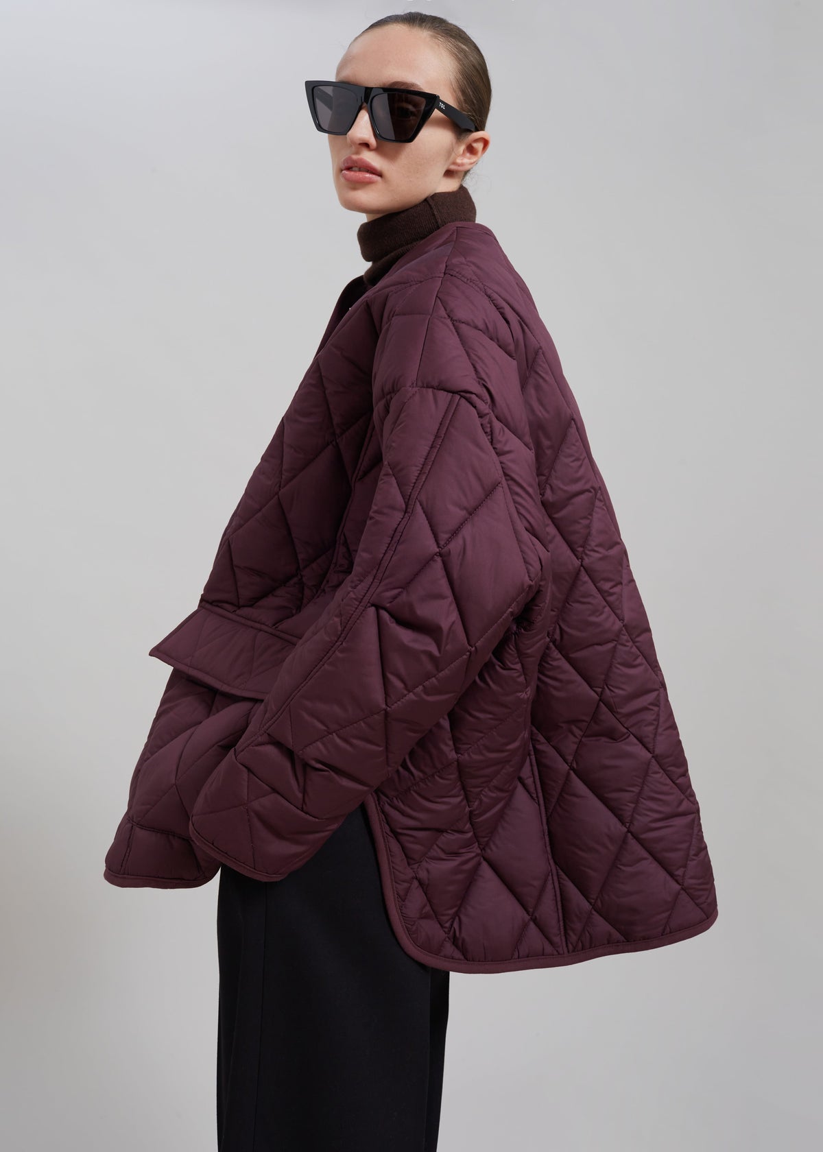 Teddy Quilted Jacket - Burgundy β view 5 of 10