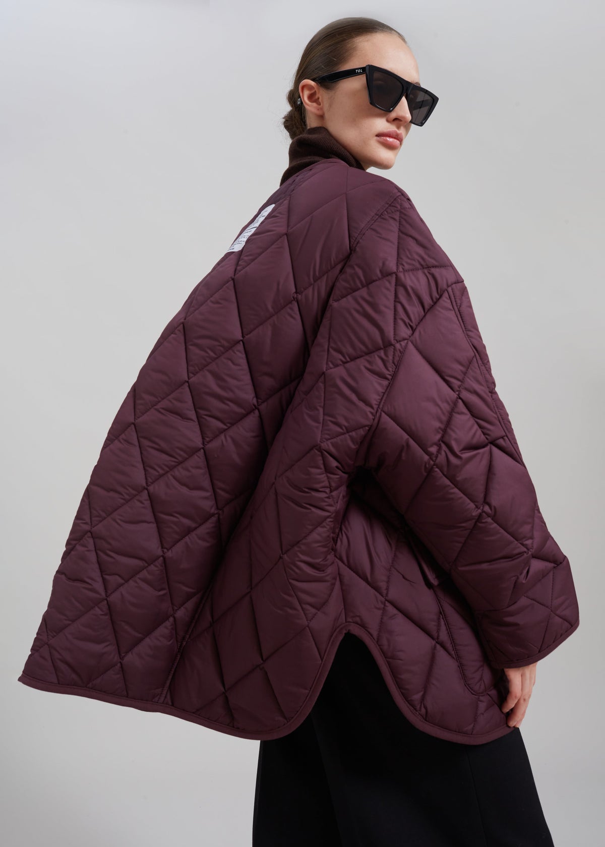 Teddy Quilted Jacket - Burgundy β view 7 of 10