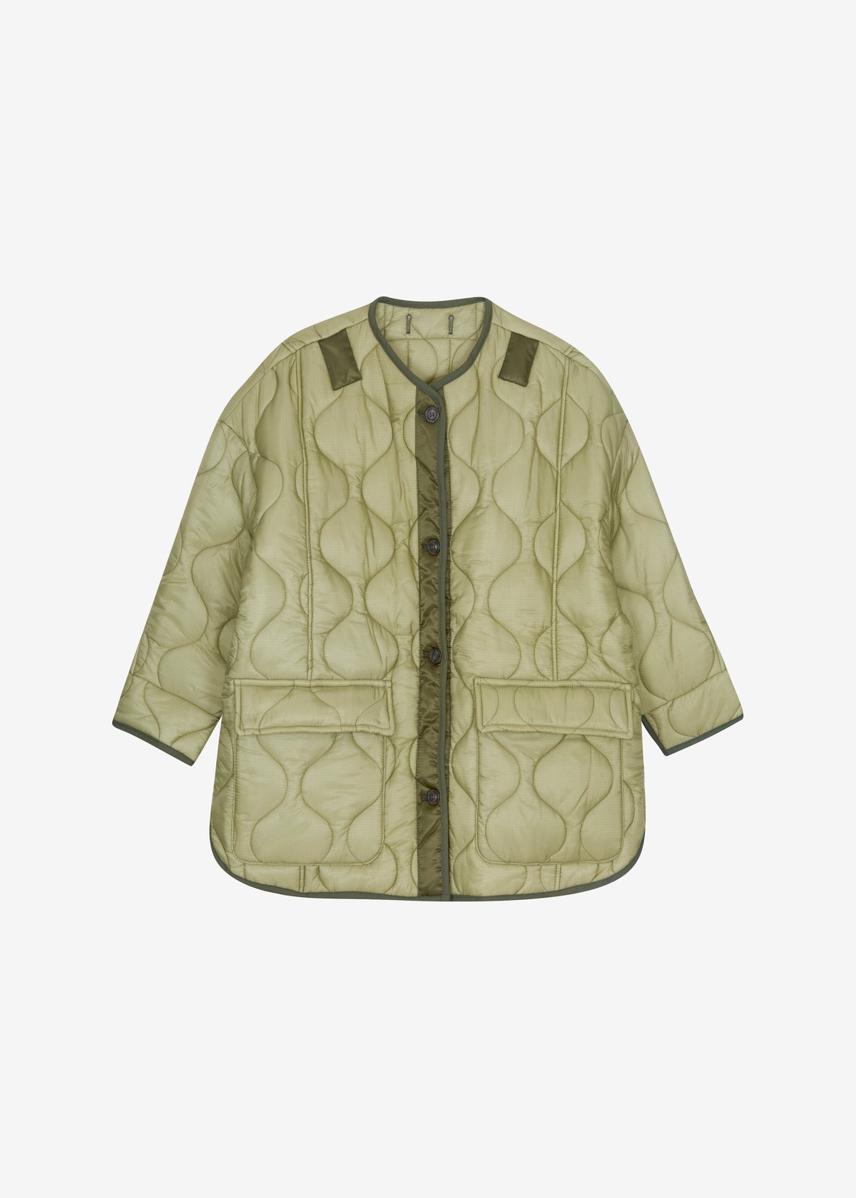 Teddy Quilted Jacket - Moss Green β view 11 of 11