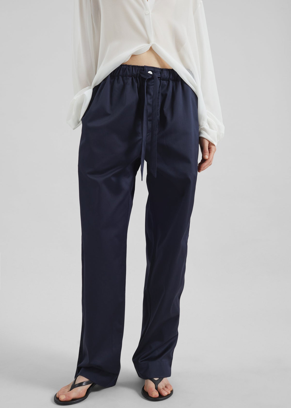 Tekla Sateen Pyjama Pants - Chelsea β view 2 of 14