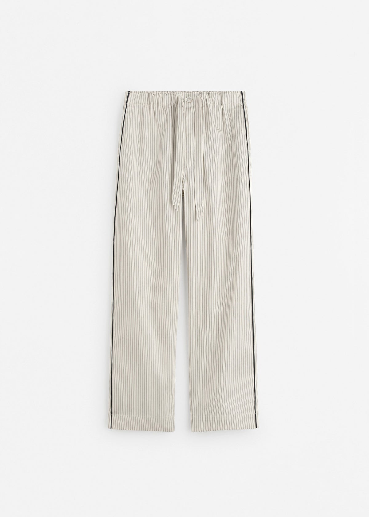 Tekla Sateen Pyjama Pants - Brown Pinstripe β view 8 of 8