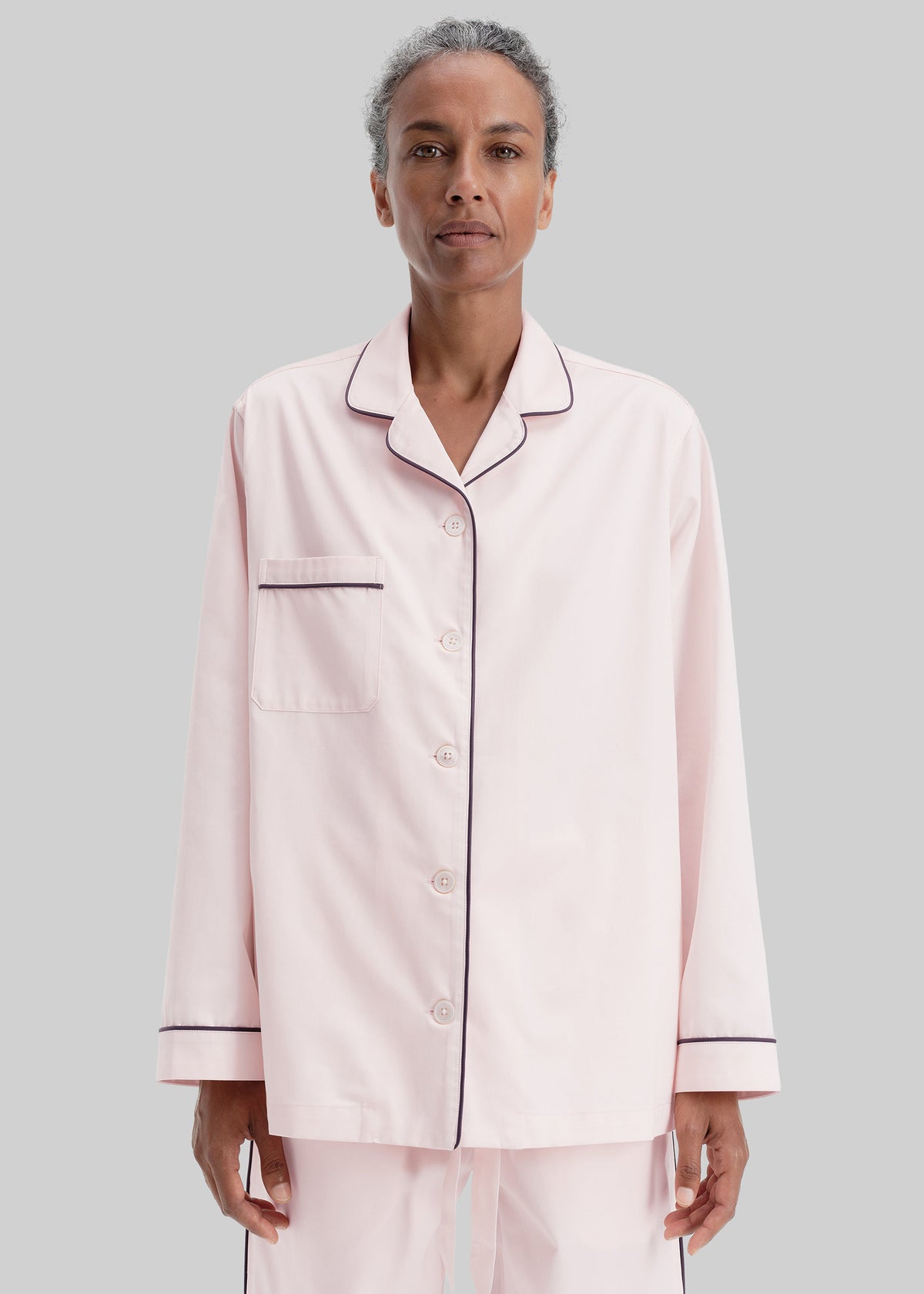 Tekla Sateen Pyjama Shirt - Porter β view 7 of 13