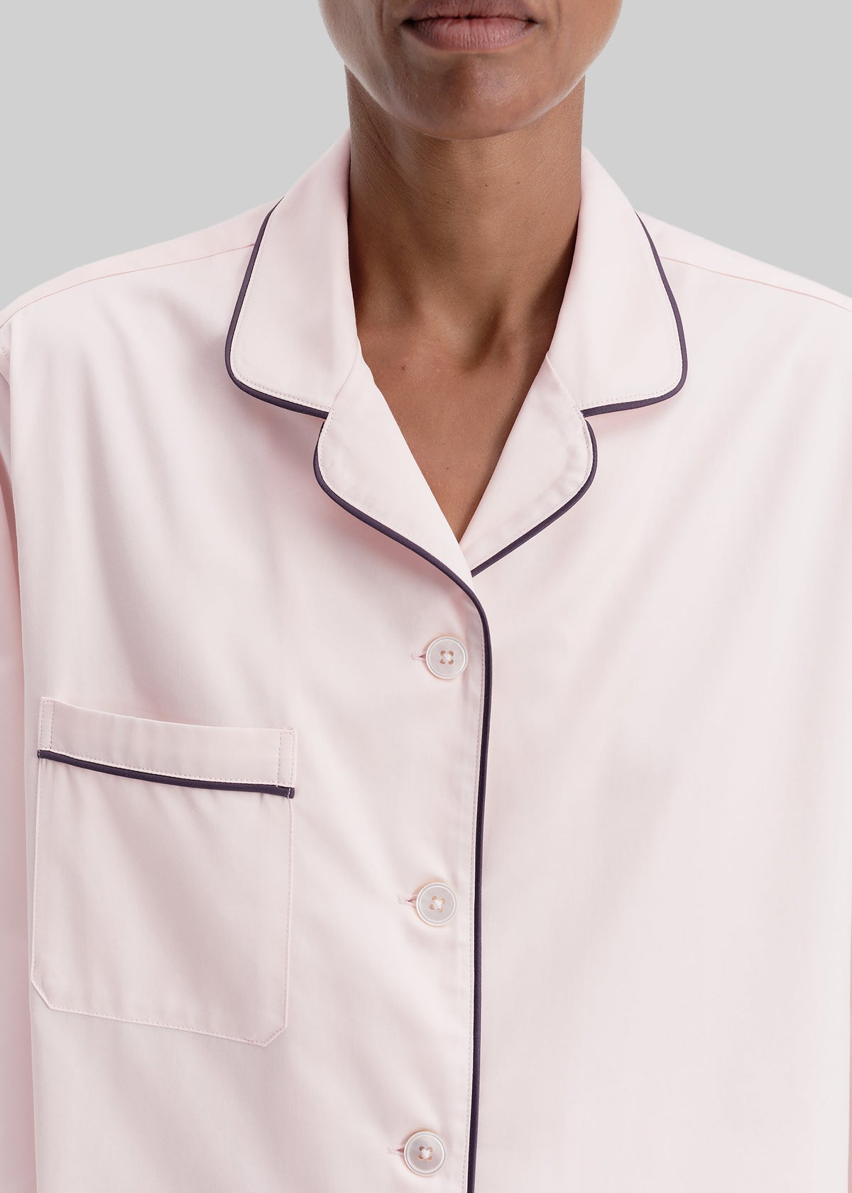 Tekla Sateen Pyjama Shirt - Porter β view 8 of 13
