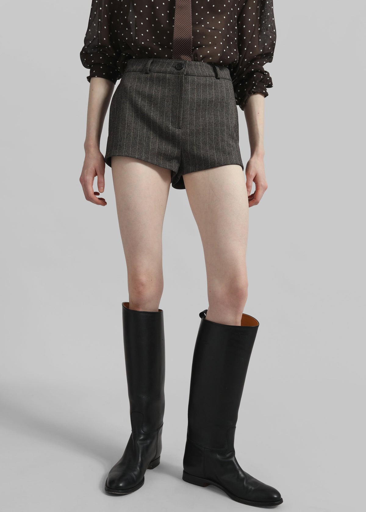 Tenby Striped Hot Pants - Brown Melange β view 4 of 8