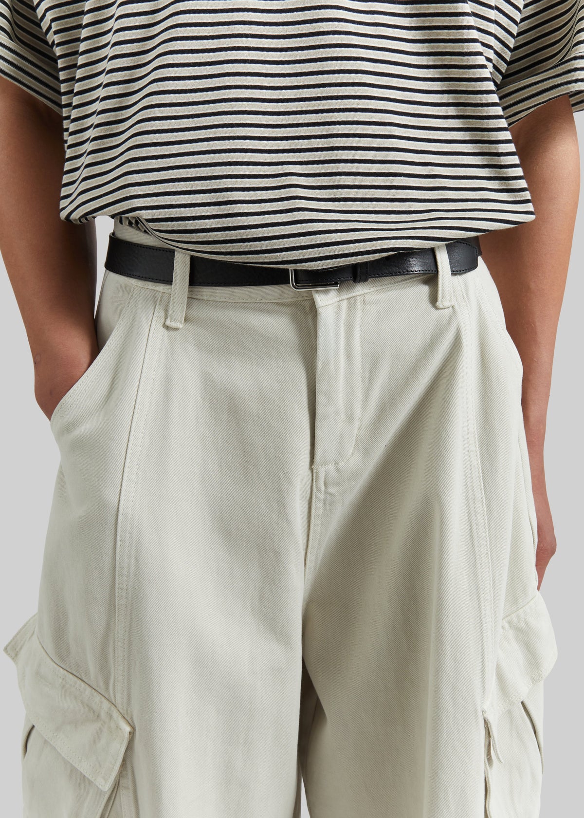 Terence Curved Cargo Pants - Light Beige β view 5 of 10