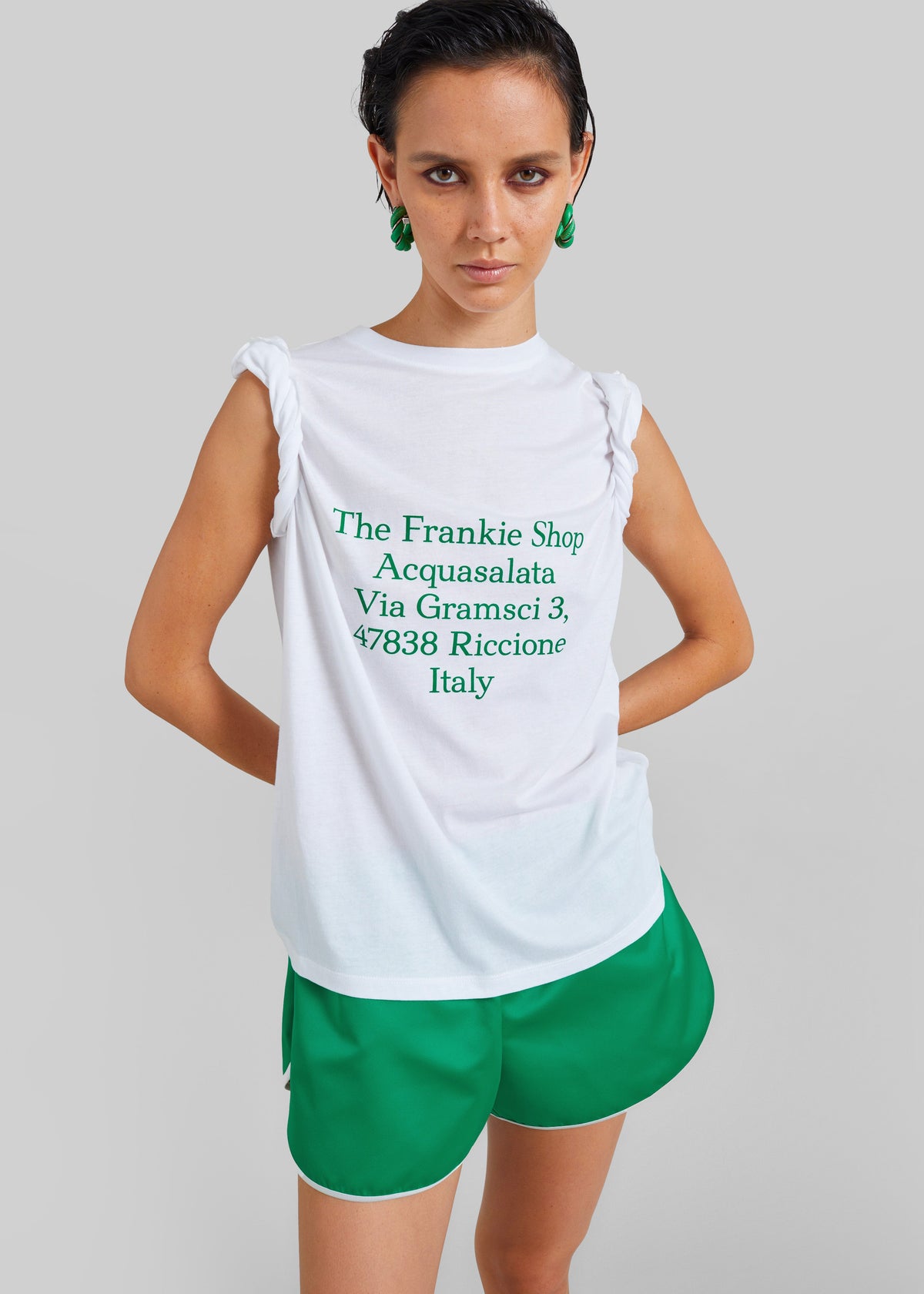 Nickishop Acquasalata T-Shirt - White/Green β view 1 of 3