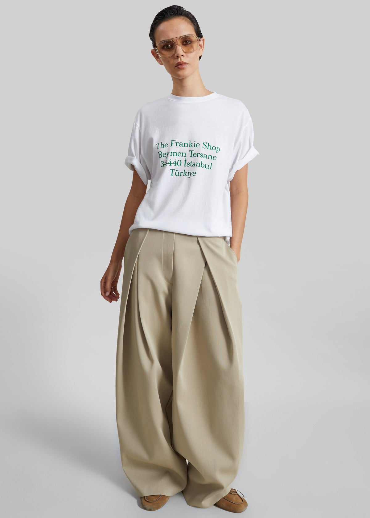 Nickishop Beymen T-Shirt - White/Green β view 3 of 4