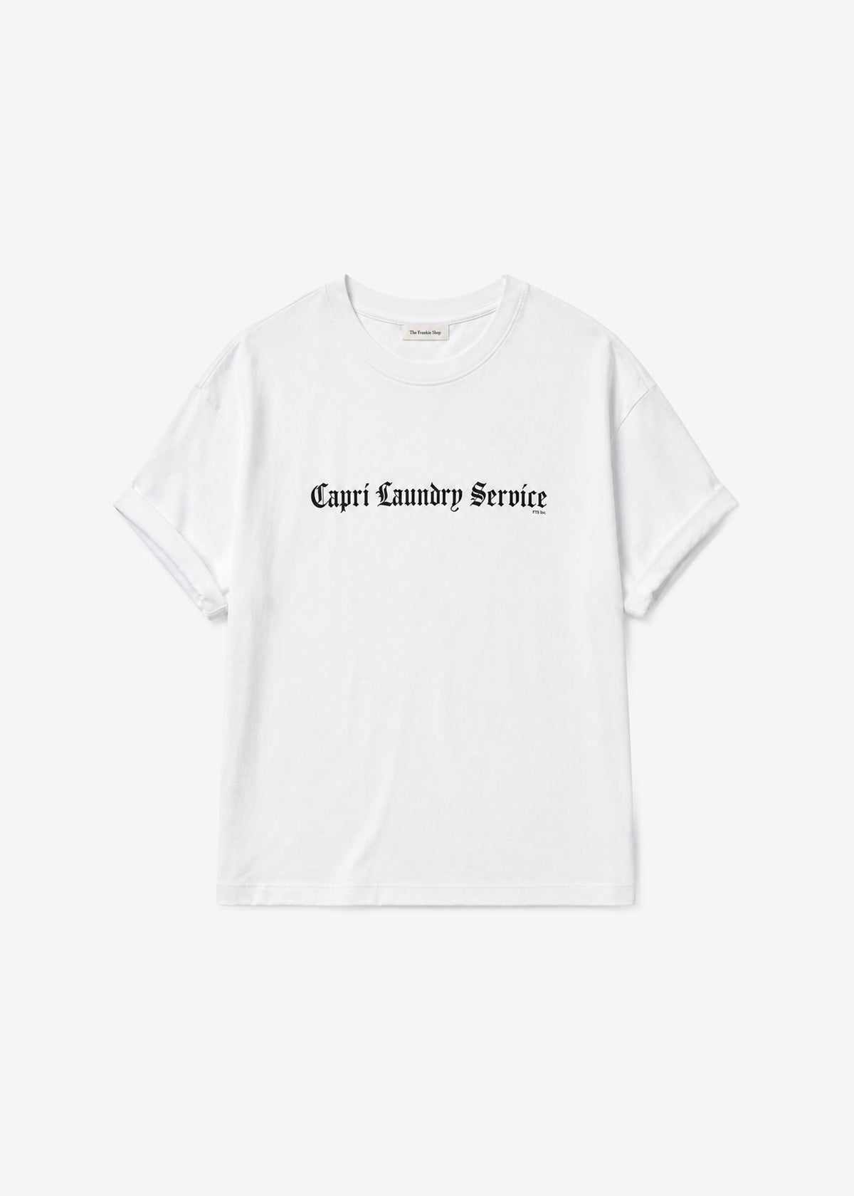 Nickishop Capri Laundry Service T-Shirt - White/Black β view 6 of 6