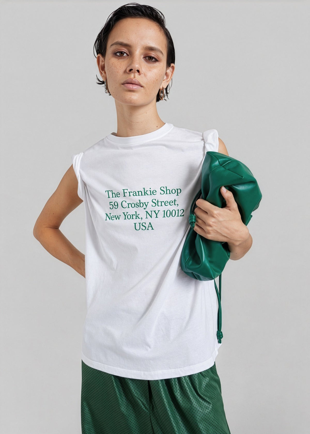 Nickishop Crosby T-Shirt - White/Green β view 6 of 8