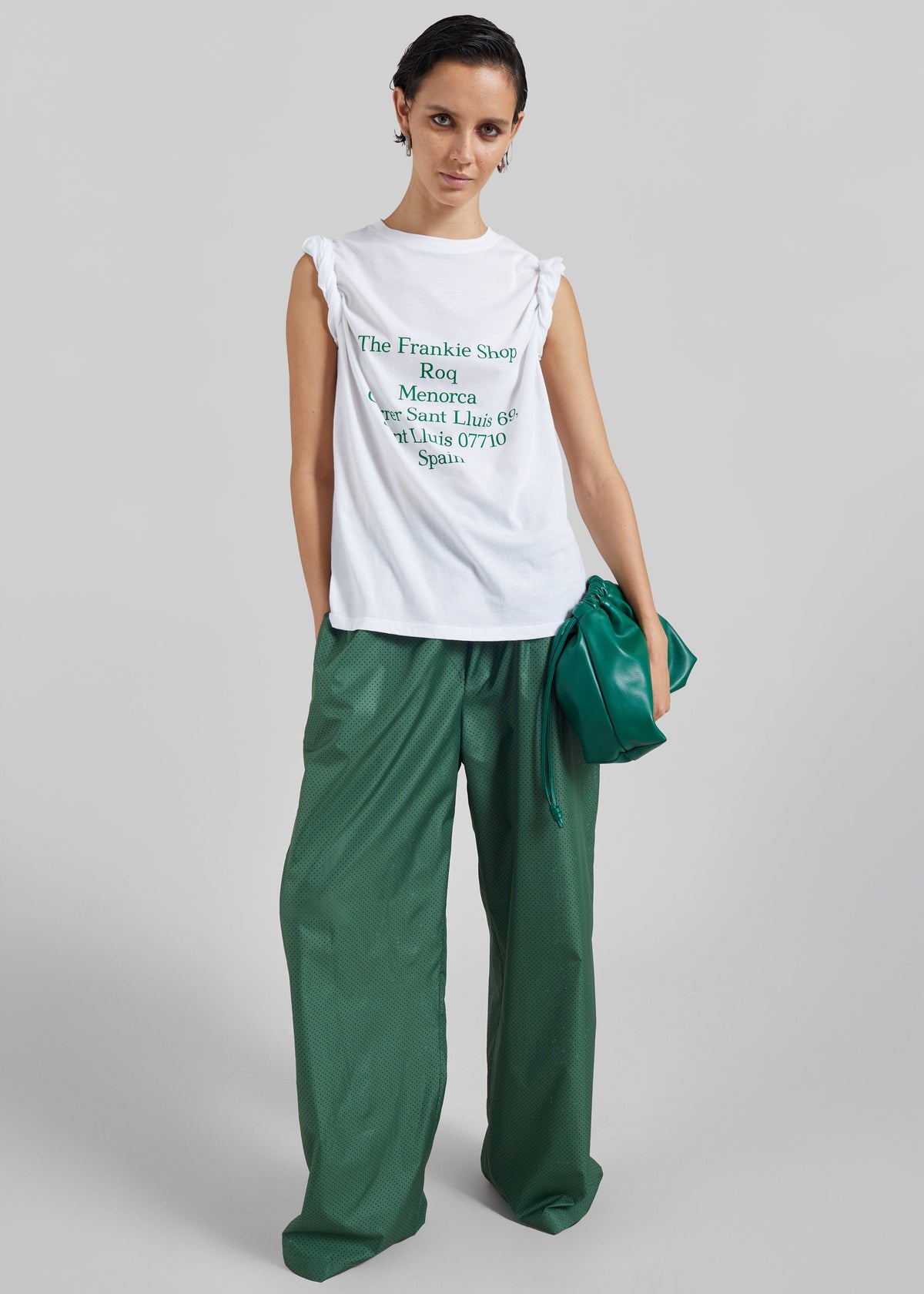 Nickishop Roq T-Shirt - White/Green β view 4 of 5