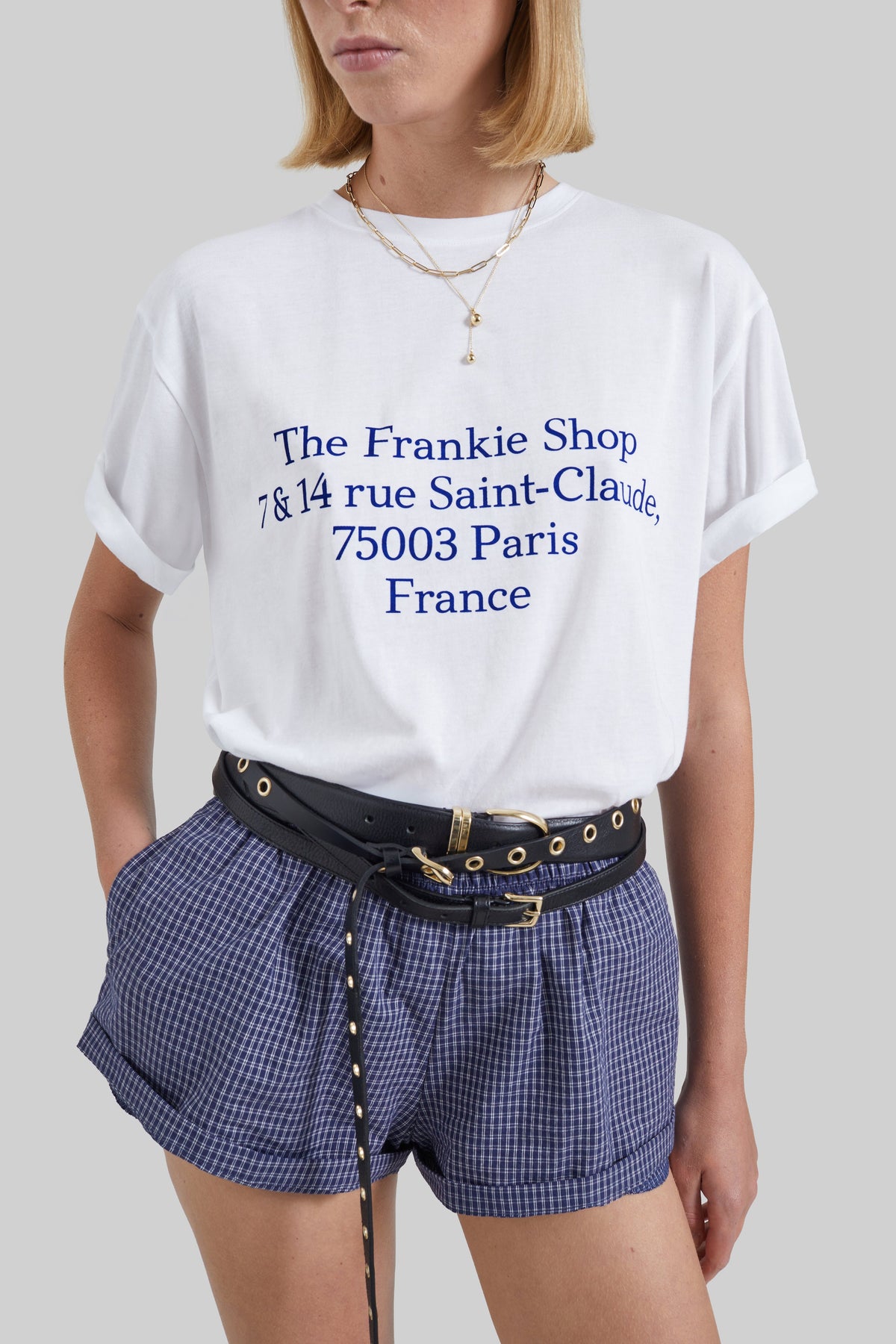 Nickishop Saint-Claude T-Shirt - White/Blue β view 3 of 5