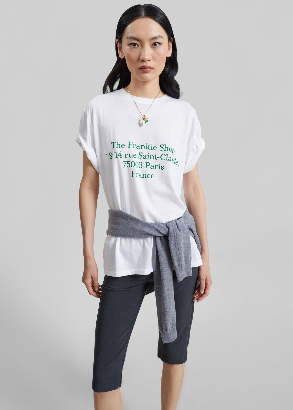 Nickishop Saint-Claude T-Shirt - White/Green β view 1 of 5