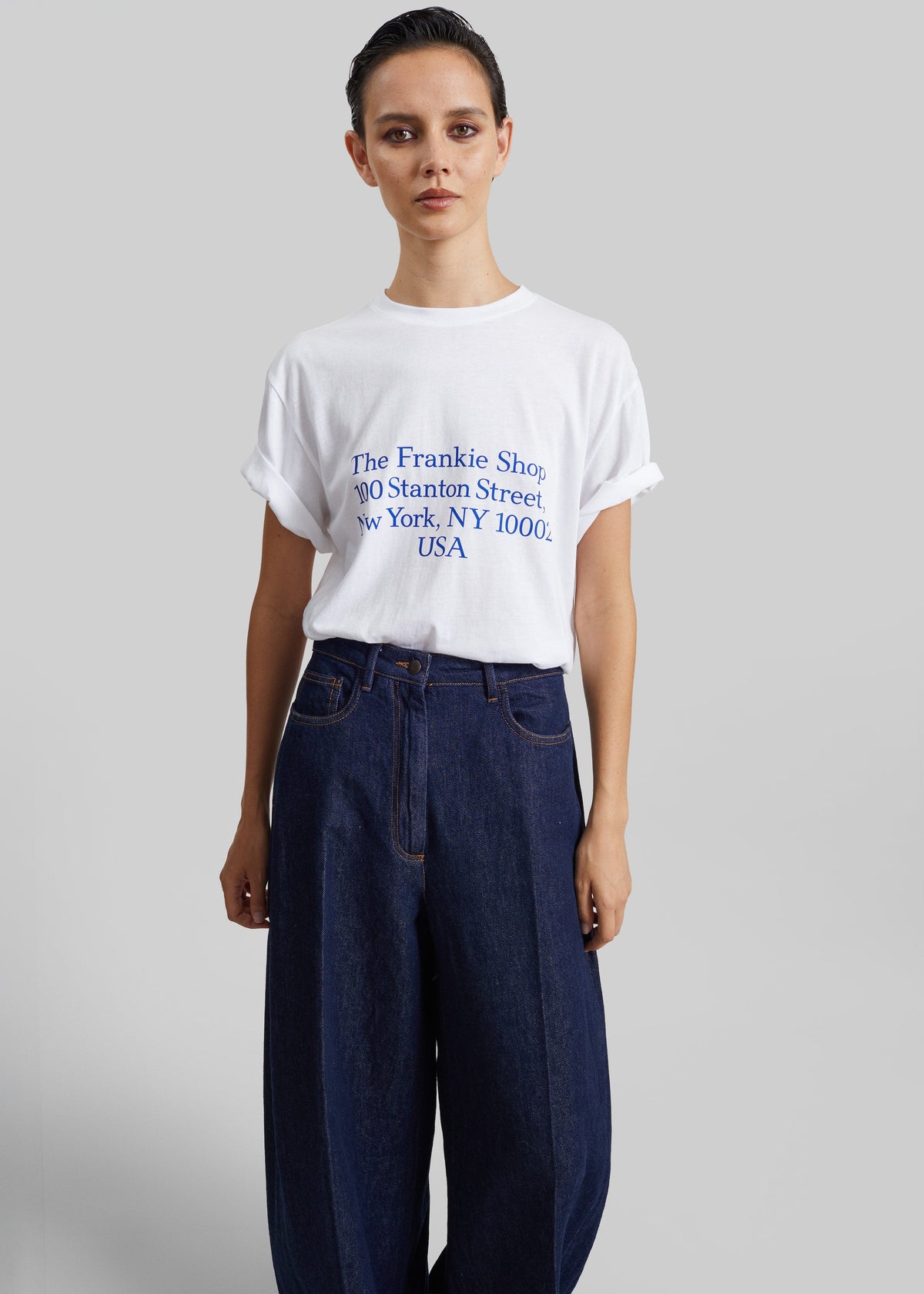 Nickishop Stanton T-Shirt - White/Blue β view 3 of 4