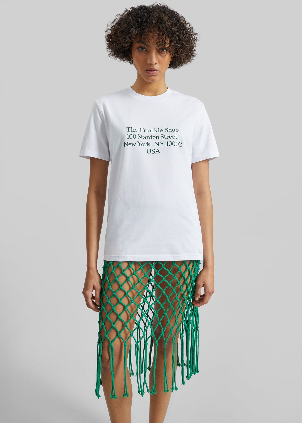 Nickishop Stanton T-Shirt - White/Green β view 1 of 5