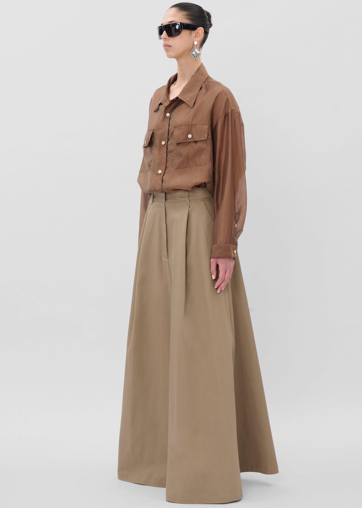 TheLatest Daisy Skirt - Cognac β view 7 of 9
