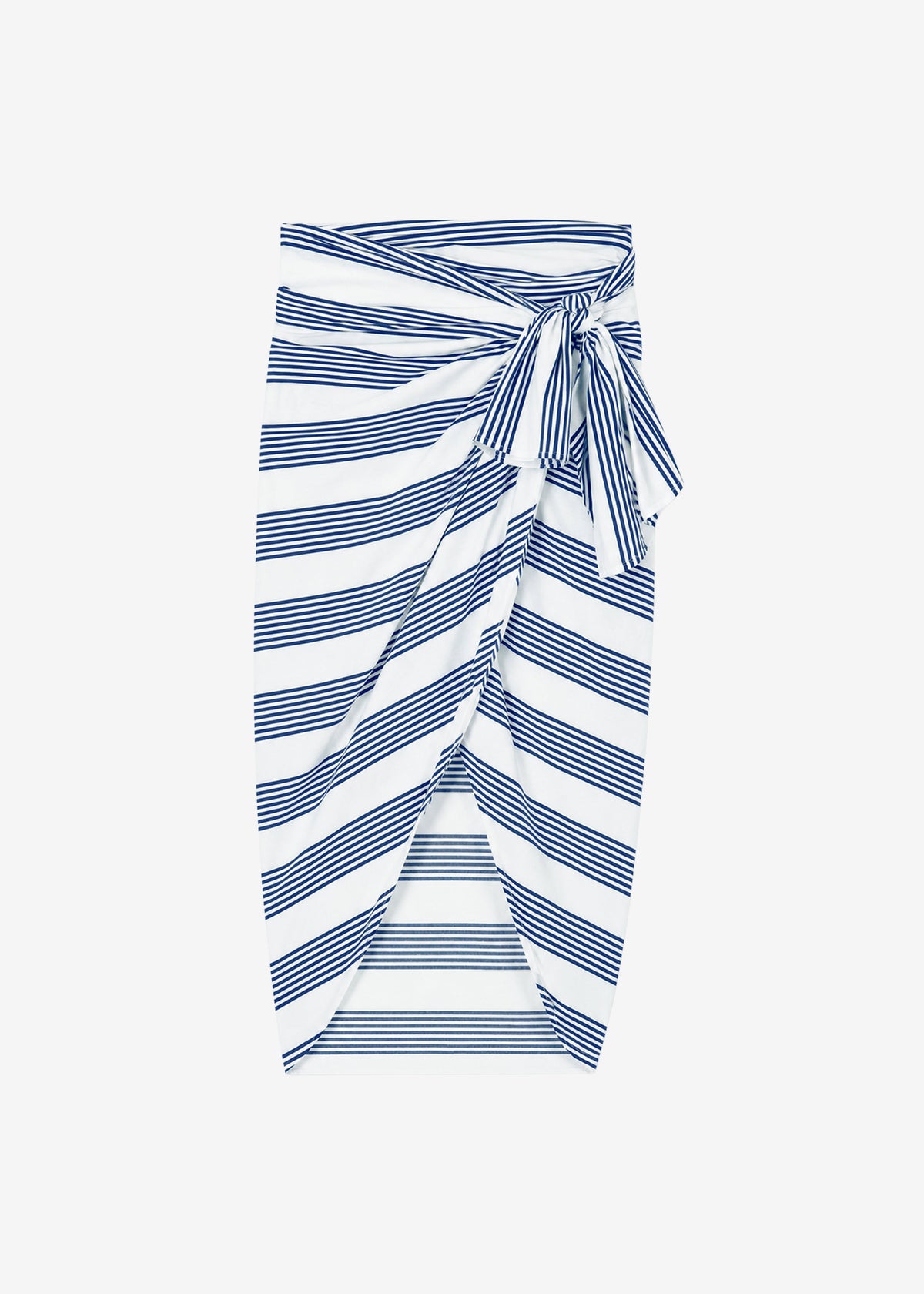 Thira Wrap Skirt - Navy/White Stripe β view 8 of 8