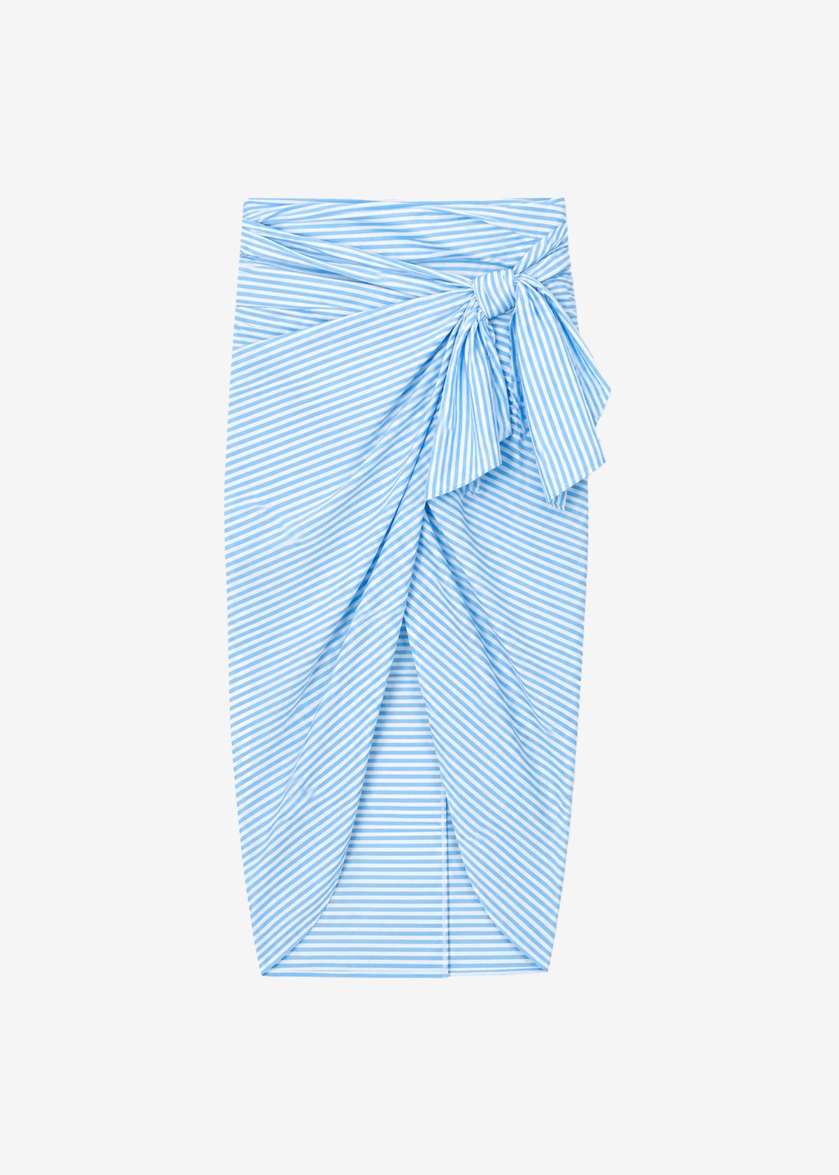 Thira Wrap Skirt - White/Light Blue β view 7 of 7