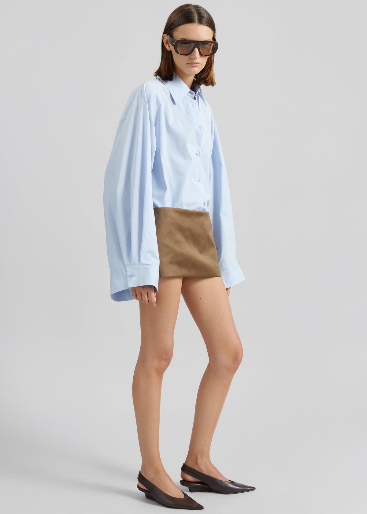 Tila Wide Sleeve Shirt - Light Blue β view 6 of 9