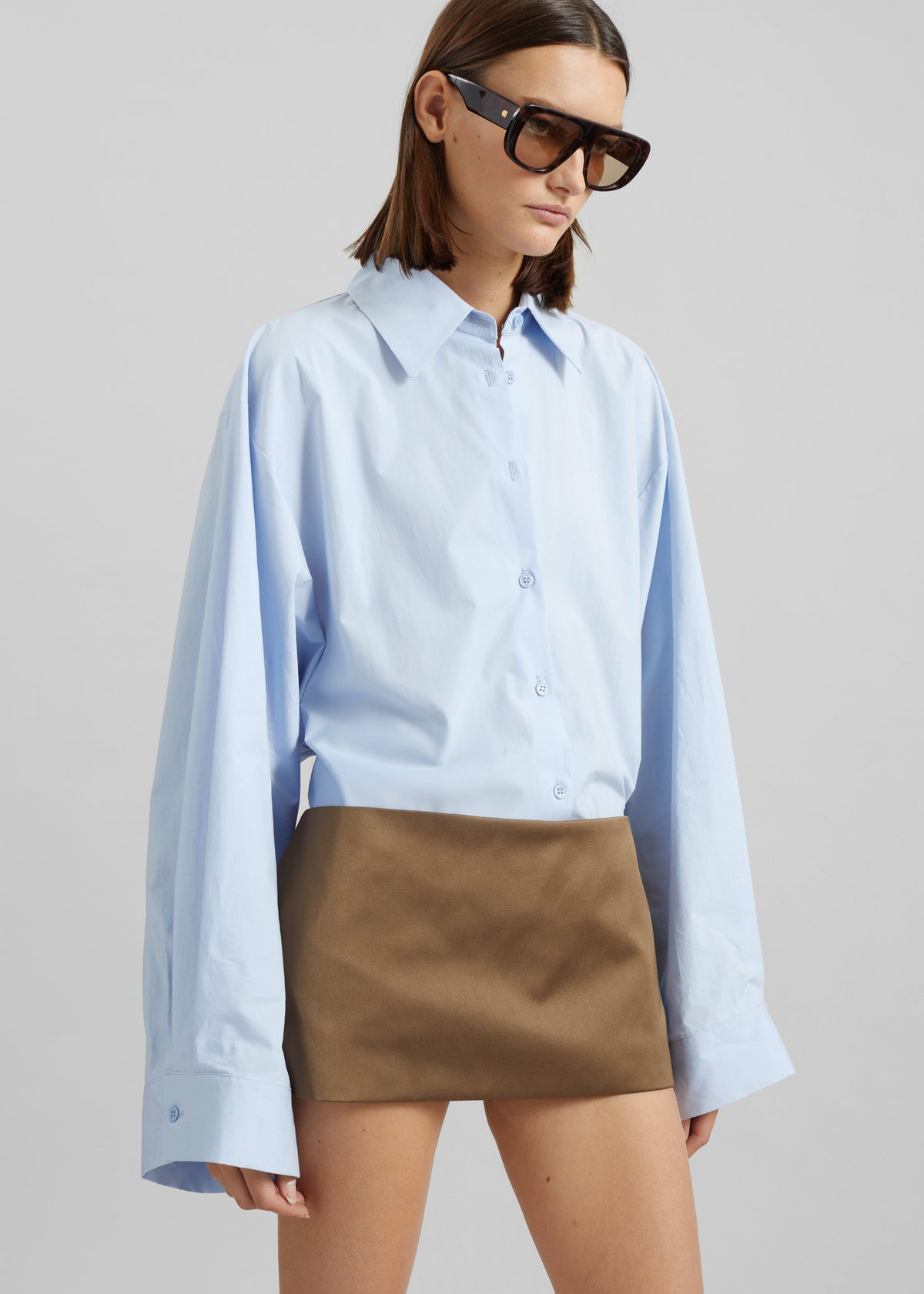 Tila Wide Sleeve Shirt - Light Blue β view 7 of 9