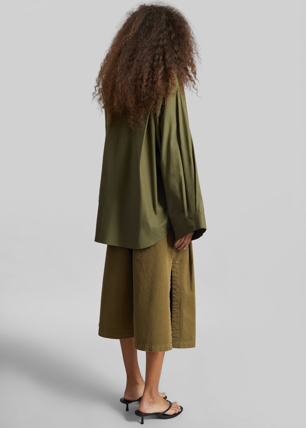 Tila Wide Sleeve Shirt - Olive β view 8 of 9