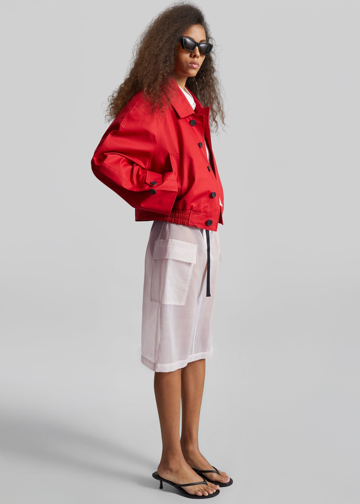 Tilly Sheer Utility Skirt - Faded Pink β view 5 of 9