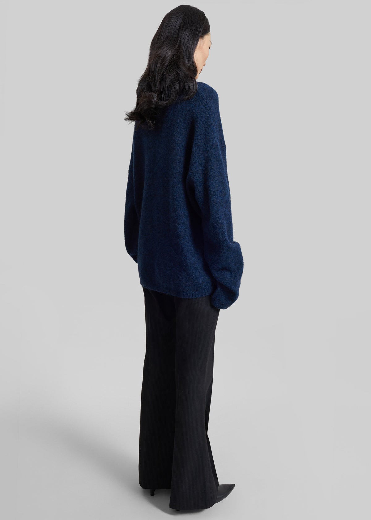 Timea Mohair Fuzzy Sweater - Navy β view 6 of 7