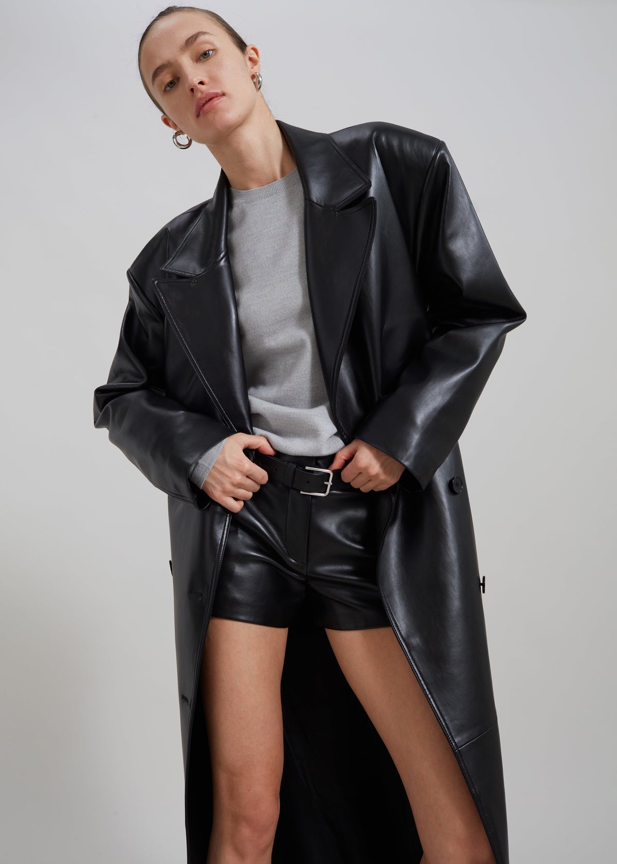 Kate Faux Leather Shorts - Black β view 8 of 13