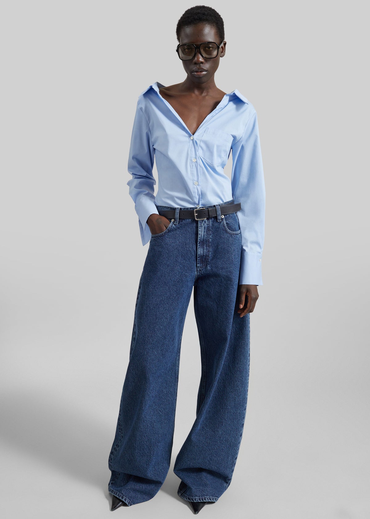 Tiona Fitted Shirt - Light Blue β view 4 of 6