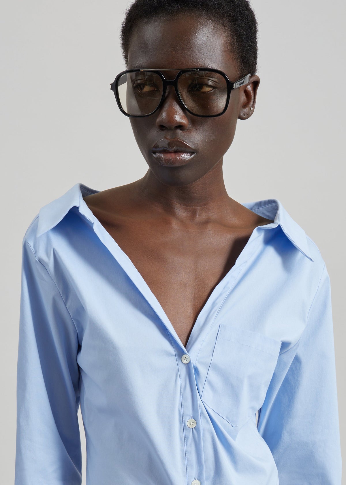 Tiona Fitted Shirt - Light Blue β view 3 of 6