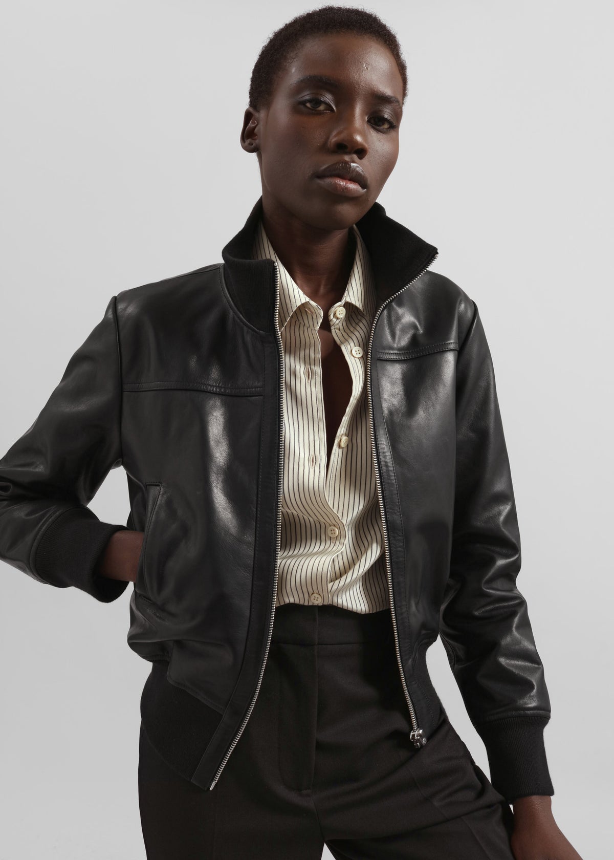 Tobias Leather Jacket - Black β view 4 of 7
