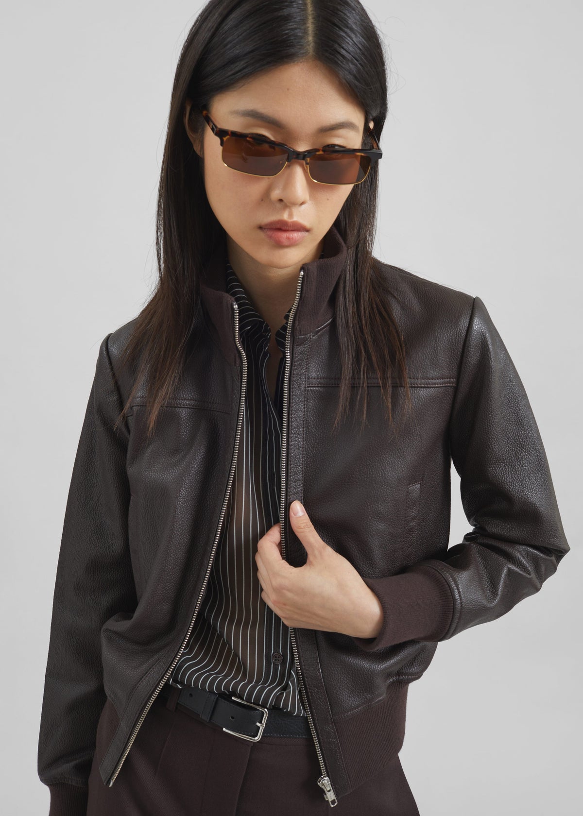 Tobias Leather Jacket - Vintage Brown β view 5 of 6