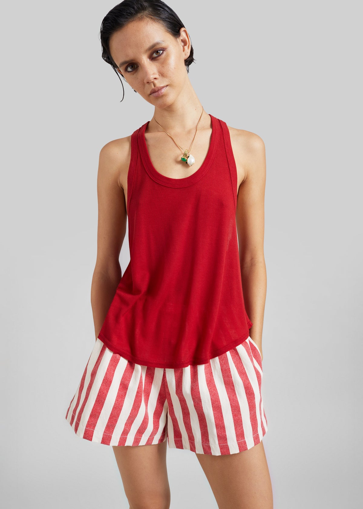 Tolfa Soft Tank Top - Red β view 2 of 6