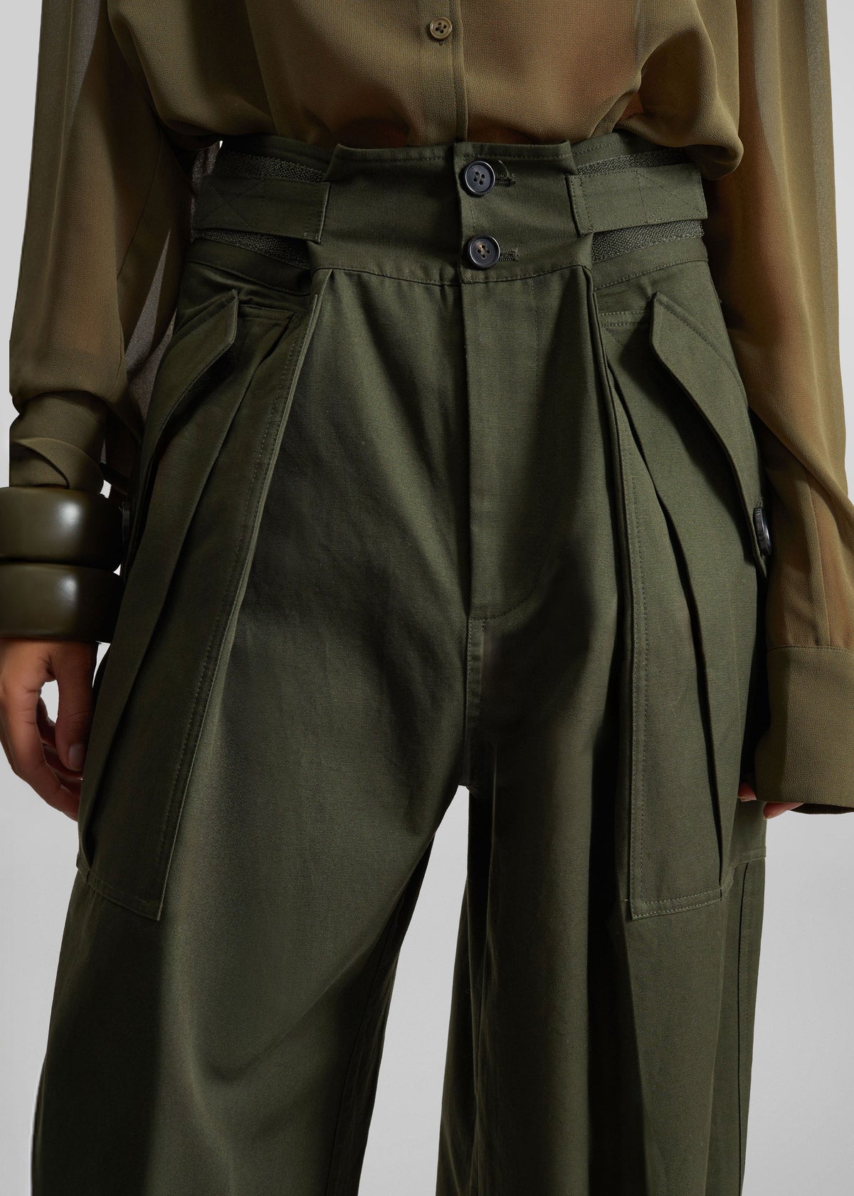 Tova Cargo Pants - Deep Green β view 4 of 9