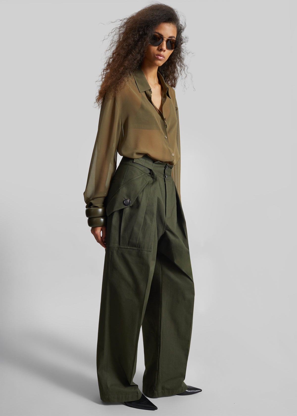 Tova Cargo Pants - Deep Green β view 3 of 9